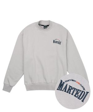 하이넥 워머 스웨트 셔츠 그레이