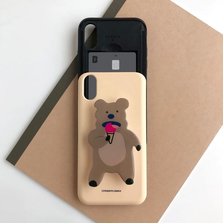 [SET] 곰탱이아이스크림 에폭시 그립톡 스마트톡케이스(7Color)