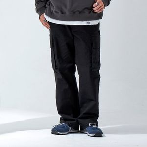 절개 라인 카고 팬츠 (블랙)