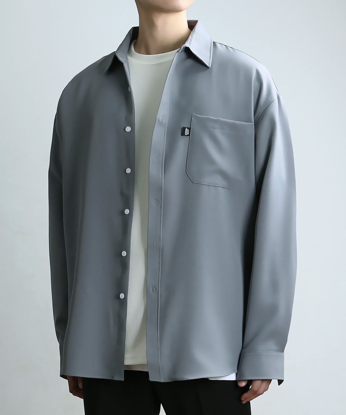 쟈니웨스트(JHONNY WEST) Ponten Over Shirts (Gray)