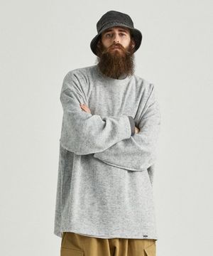 CB 오버 니트 (연그레이)