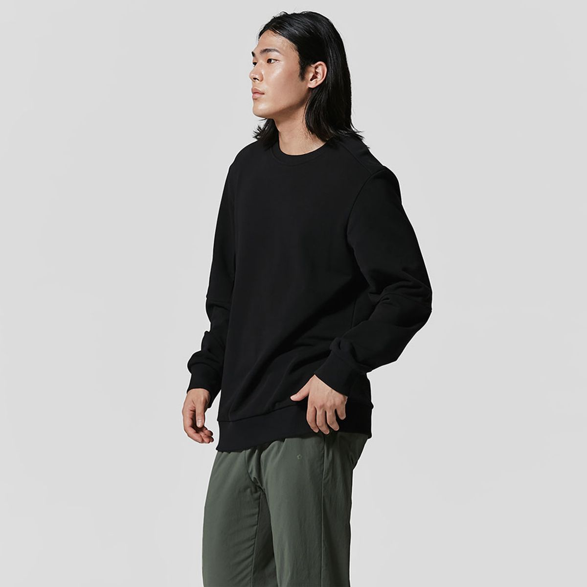 뮬라웨어(MULAWEAR) MMWBTL414 컴포트 맨투맨 블랙 - 사이즈 & 후기 | 무신사