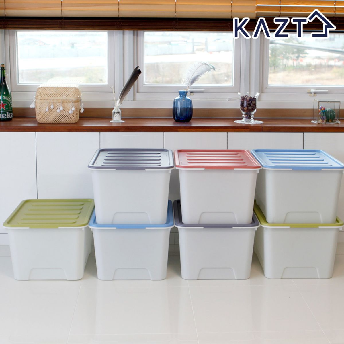 가쯔(KAZT) 멀티블럭 리빙박스 100L 1개