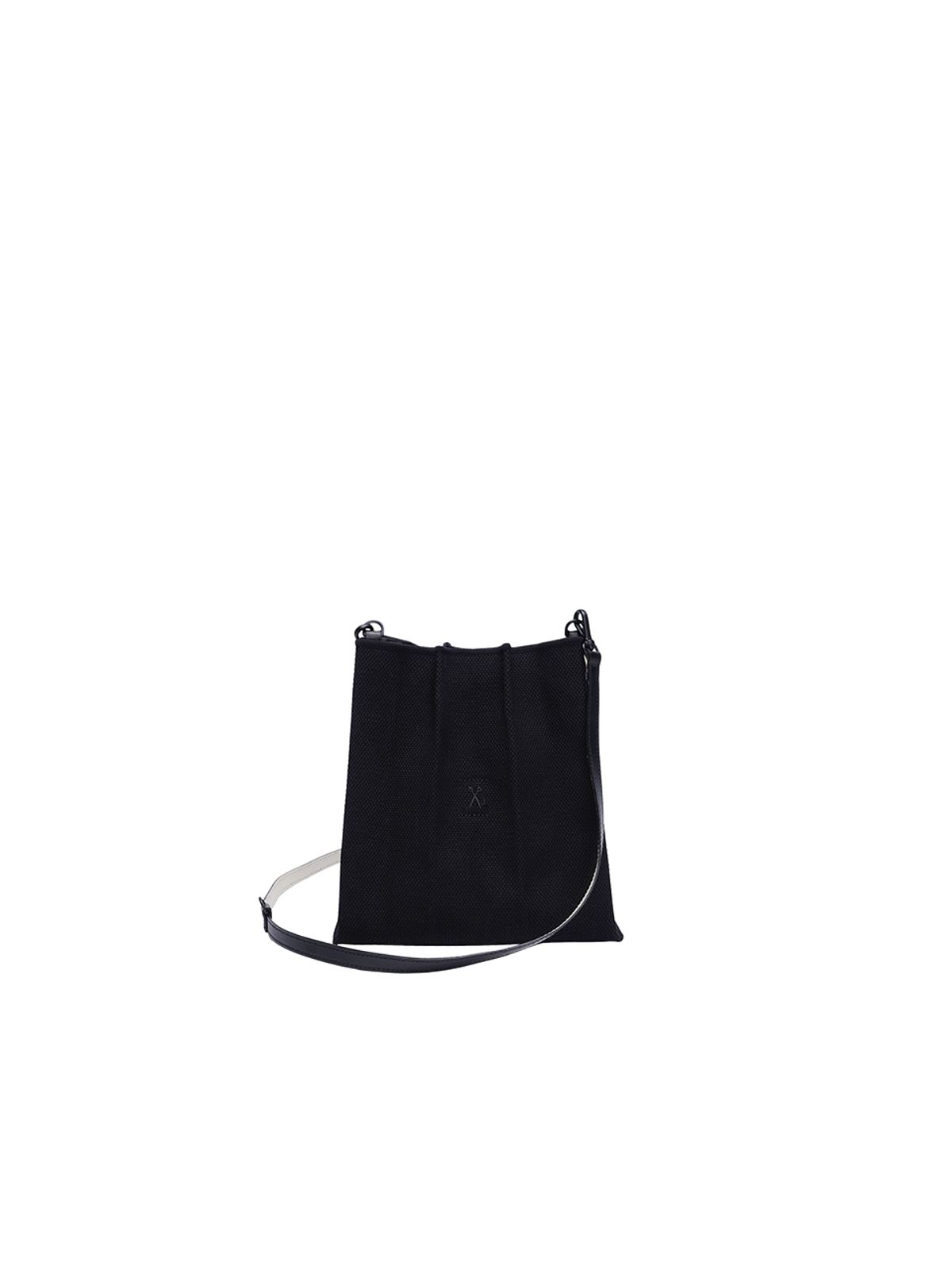 조셉앤스테이시(JOSEPH&STACEY) Lucky Pleats Canvas Cross Mini Black_Black