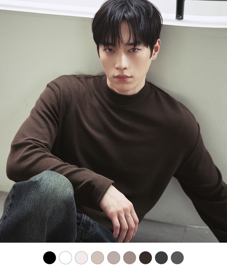 [서강준PICK] 모크넥 니트 티셔츠 [9COLORS]