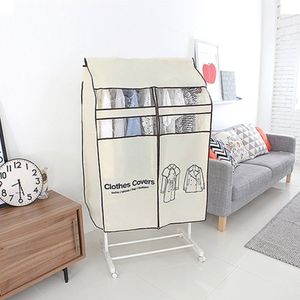 캐릭터더블윈도우행거옷커버지퍼식매립형