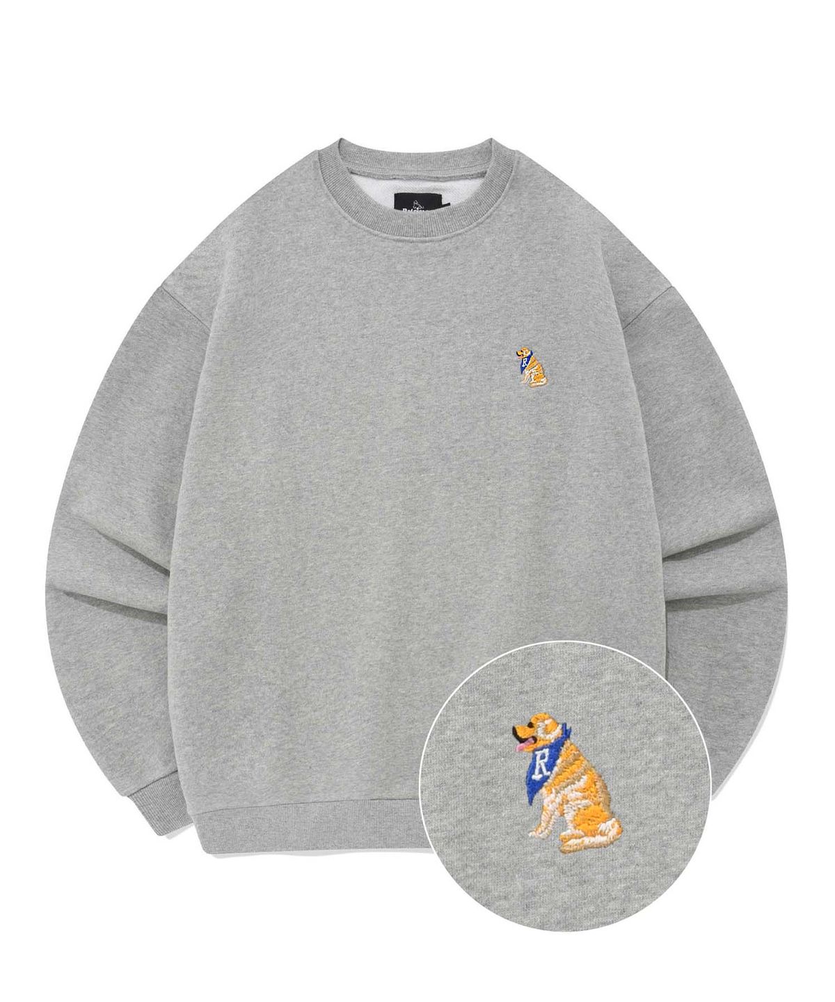 리트리버클럽(RETRIEVER CLUB) SMALL RETRIEVER CREWNECK [GRAY]