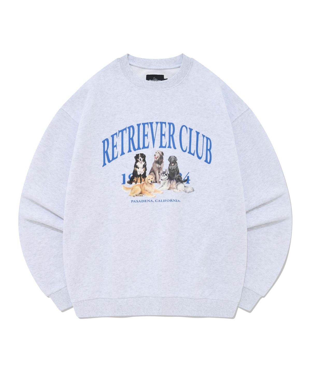 리트리버클럽(RETRIEVER CLUB) RETRIEVER FRIENDS CREWNECK [MELANGE GRAY]