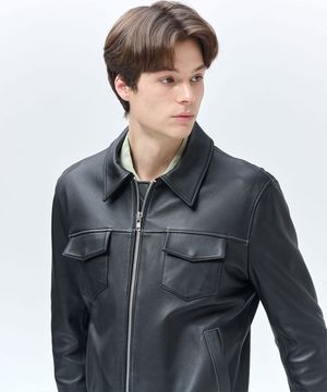 [램스킨] 스티치 자켓