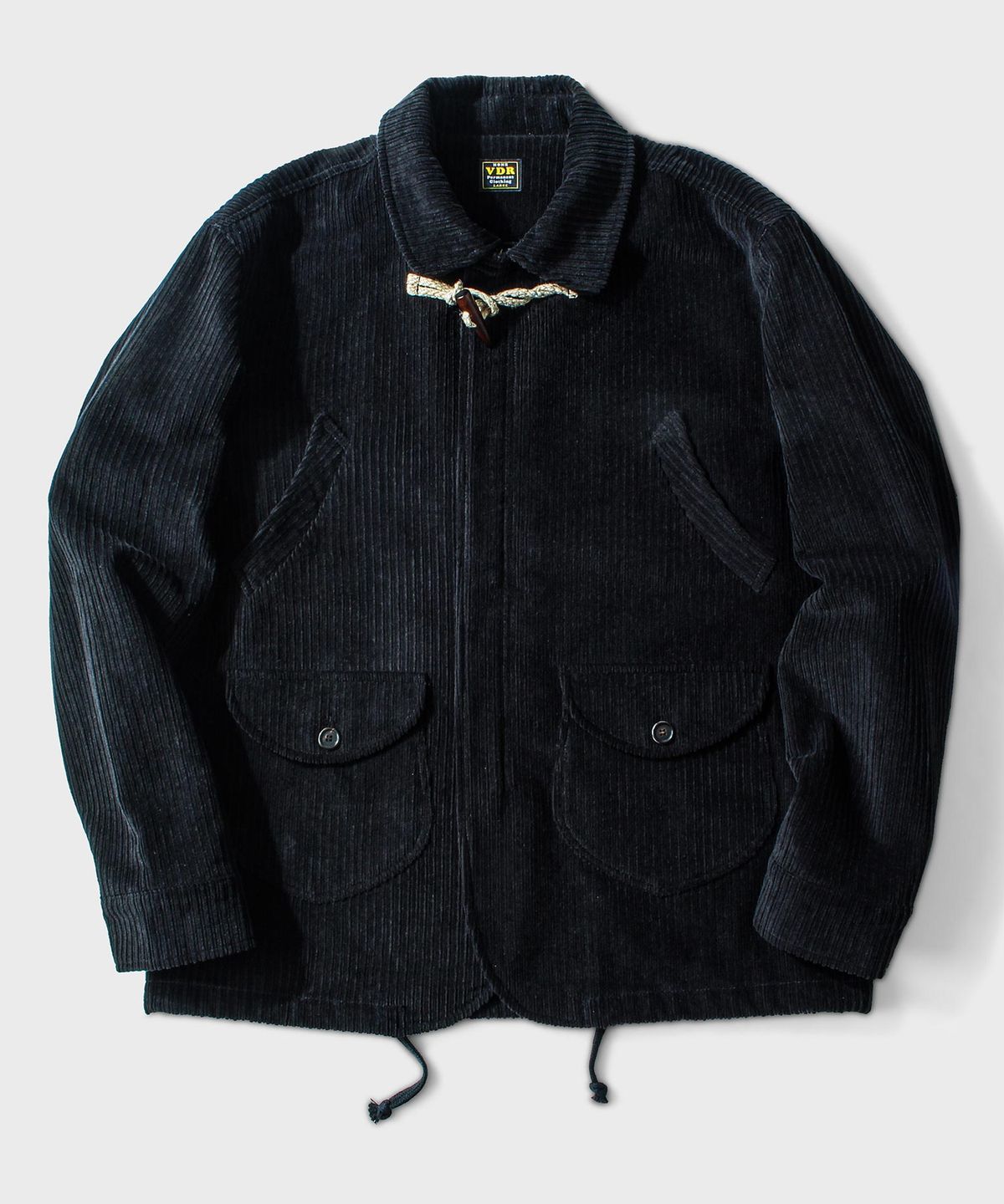 비디알(VDR) CORDUROY TOGGLE 4POCKET JACKET [Black Night]