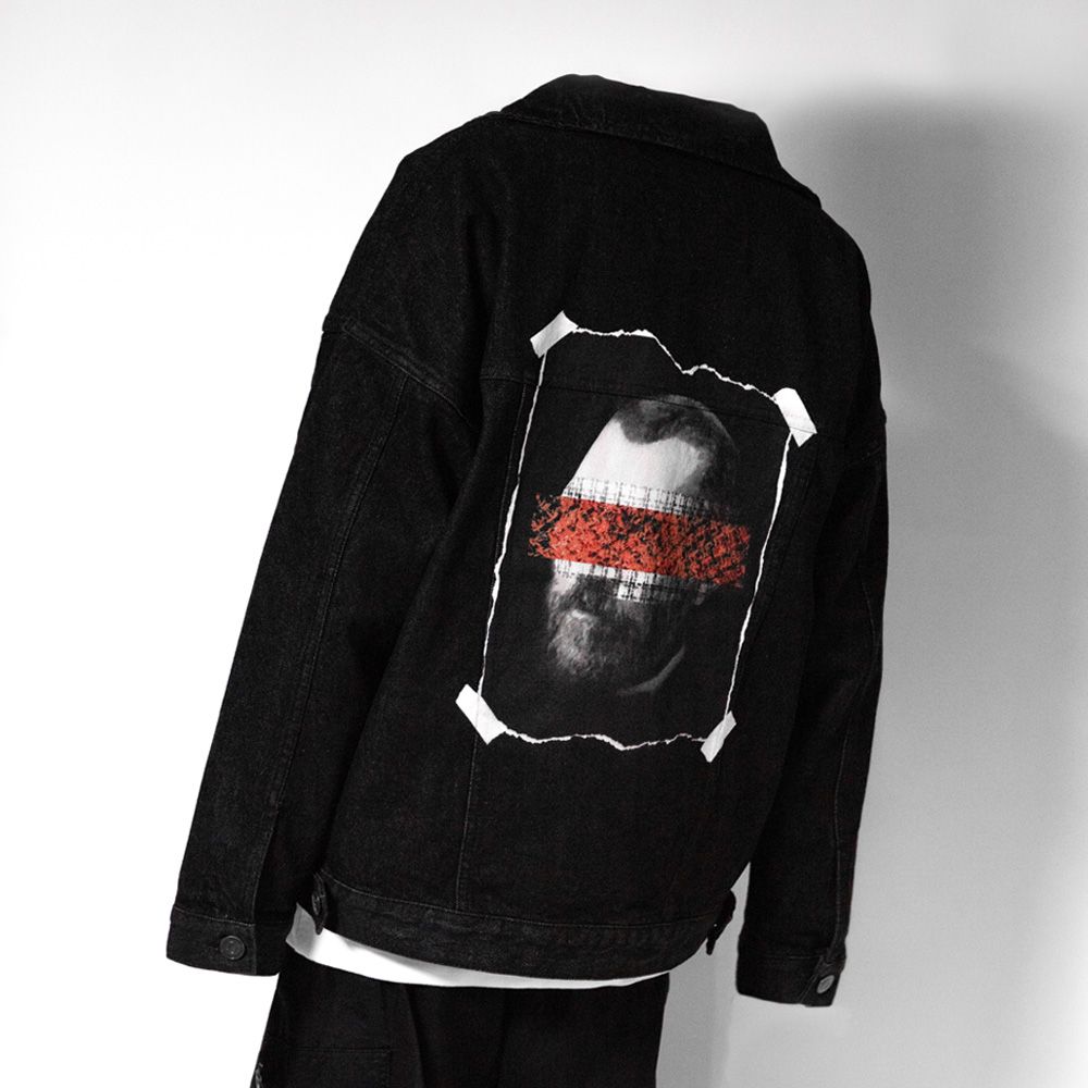 BLACKBLONDのVivid Crushed Face Denim Jacket MUSINSA | BLACKBLOND Vivid Differentiation Zip-up Denim