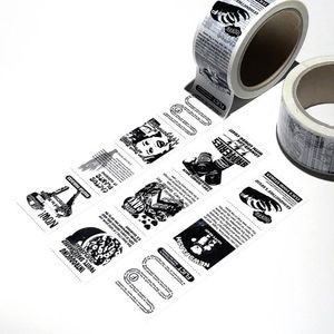 빈티지 신문 광고 박스 테이프