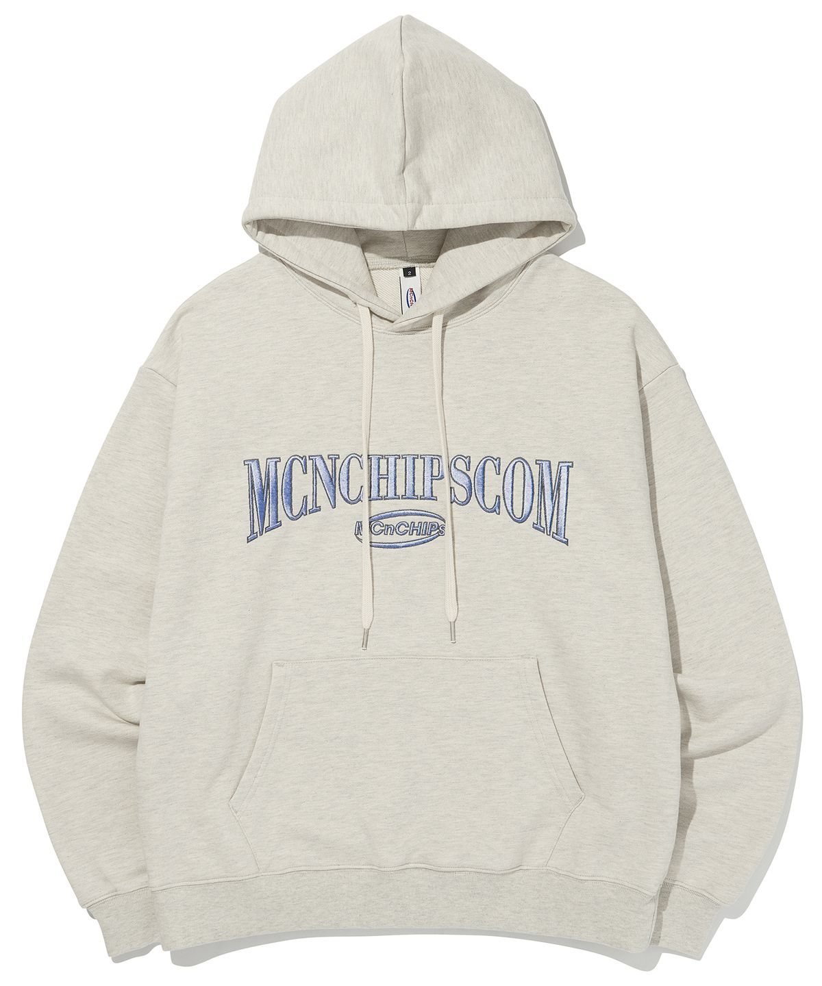 맥앤칩스(MCNCHIPS) Vintage arch-logo hoodie [oatmeal]