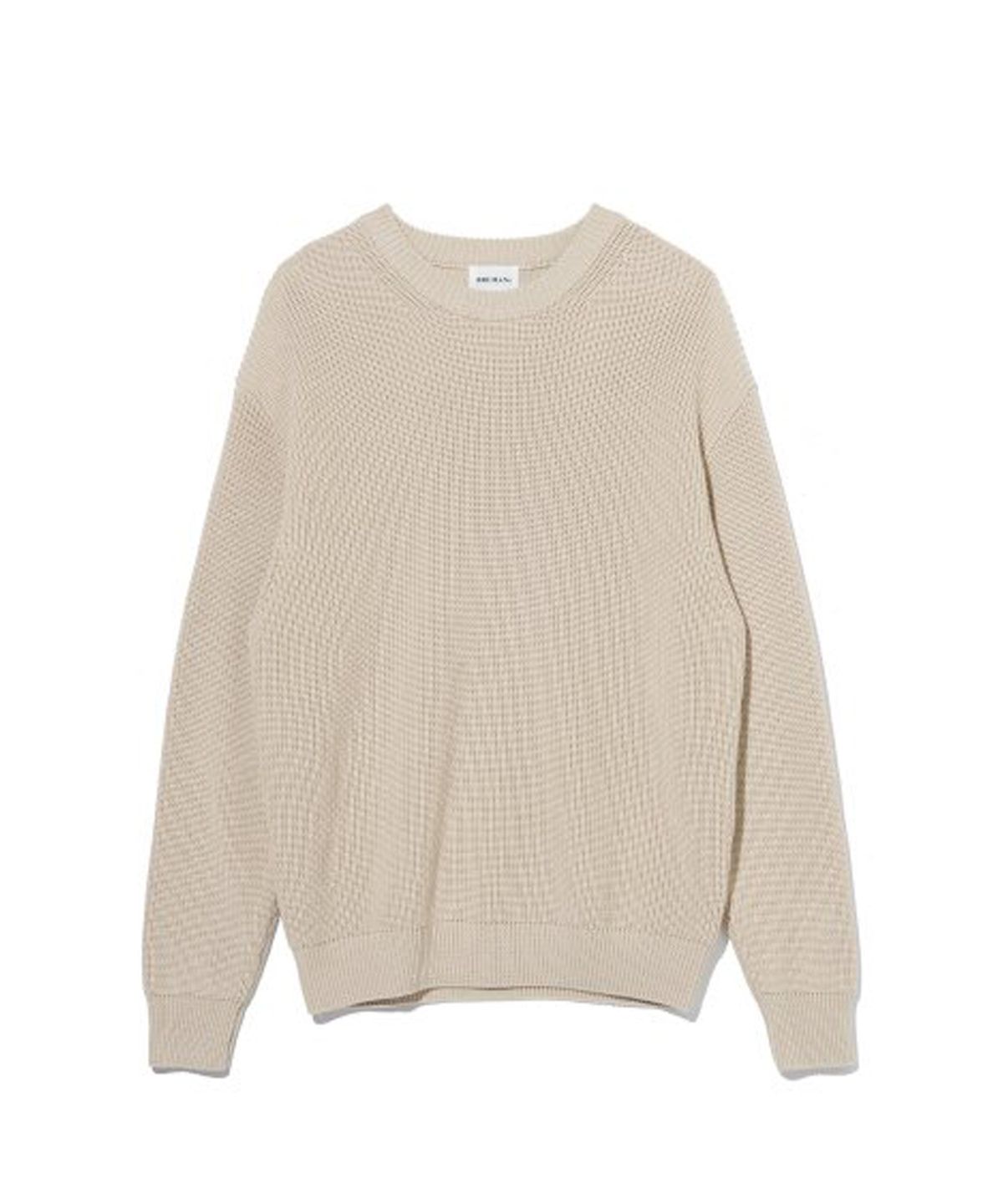 브루먼(BRUMAN) 7 Gauge Crew Neck Knit (Oatmeal)