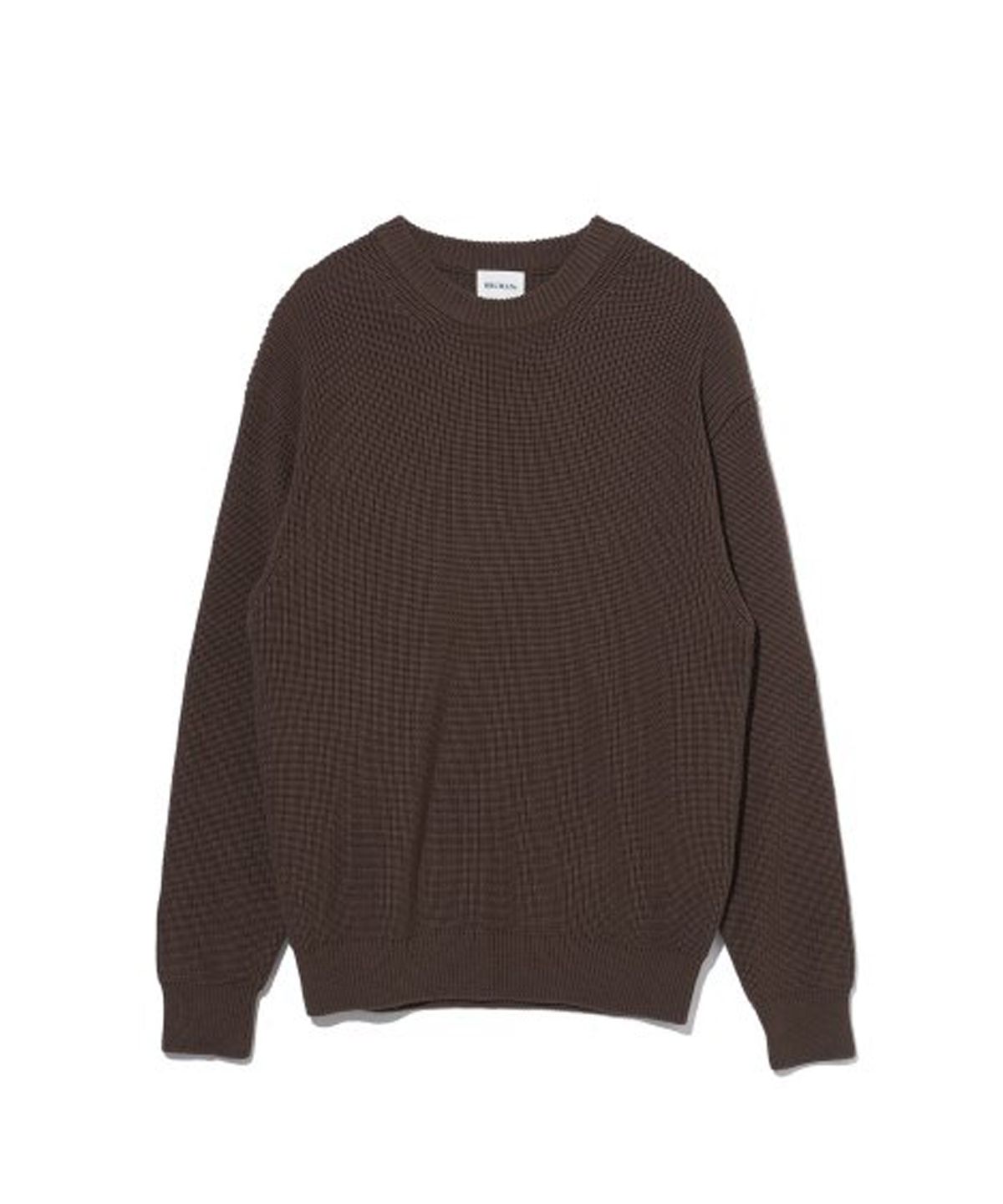브루먼(BRUMAN) 7 Gauge Crew Neck Knit (Espresso)