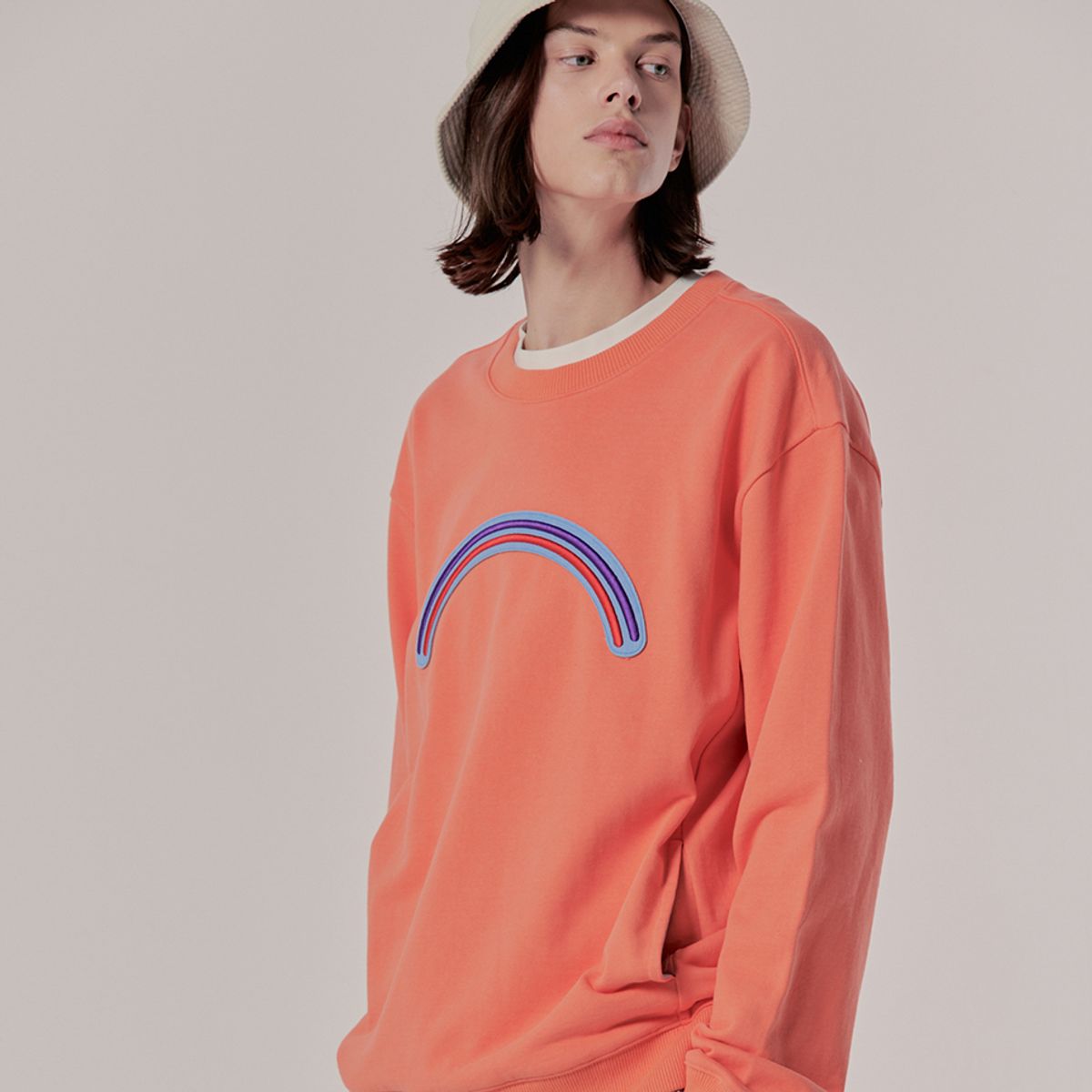 브라이언베리(BRIAN BERRY) ARC LOGO T-SHIRTS_P/ORANGE