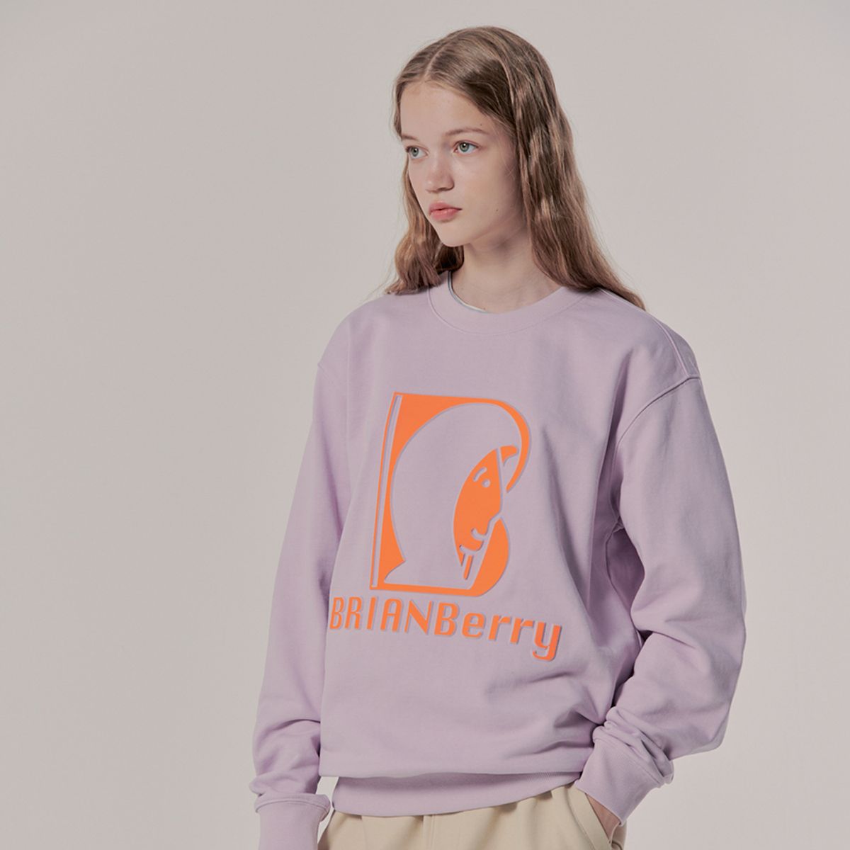 브라이언베리(BRIAN BERRY) BRIAN LOGO T-SHIRTS_P/VIOLET