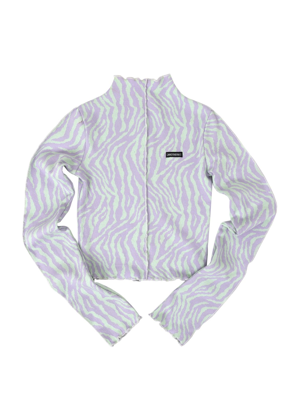 어나더에이(ANOTHER A) Zebra Half Neck Top