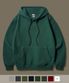오리지널무지[기모] 루즈핏 후드 딥그린 OGHD1934