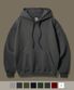 오리지널무지[기모] 루즈핏 후드 다크그레이 OGHD1934