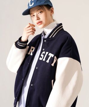 바시티크루 자켓 네이비 STOT3400