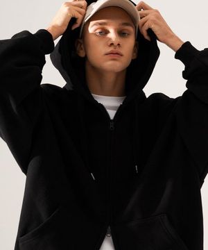 빅토리벌룬 집업 블랙 TWHD3412