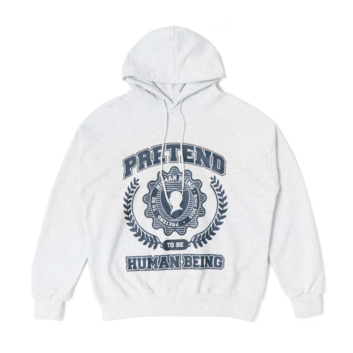 아임낫어휴먼비잉(I AM NOT A HUMAN BEING) COLLEGE LOGO HOODIE - OATMEAL