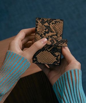 ACCORDION CARD WALLET(BISCUIT)