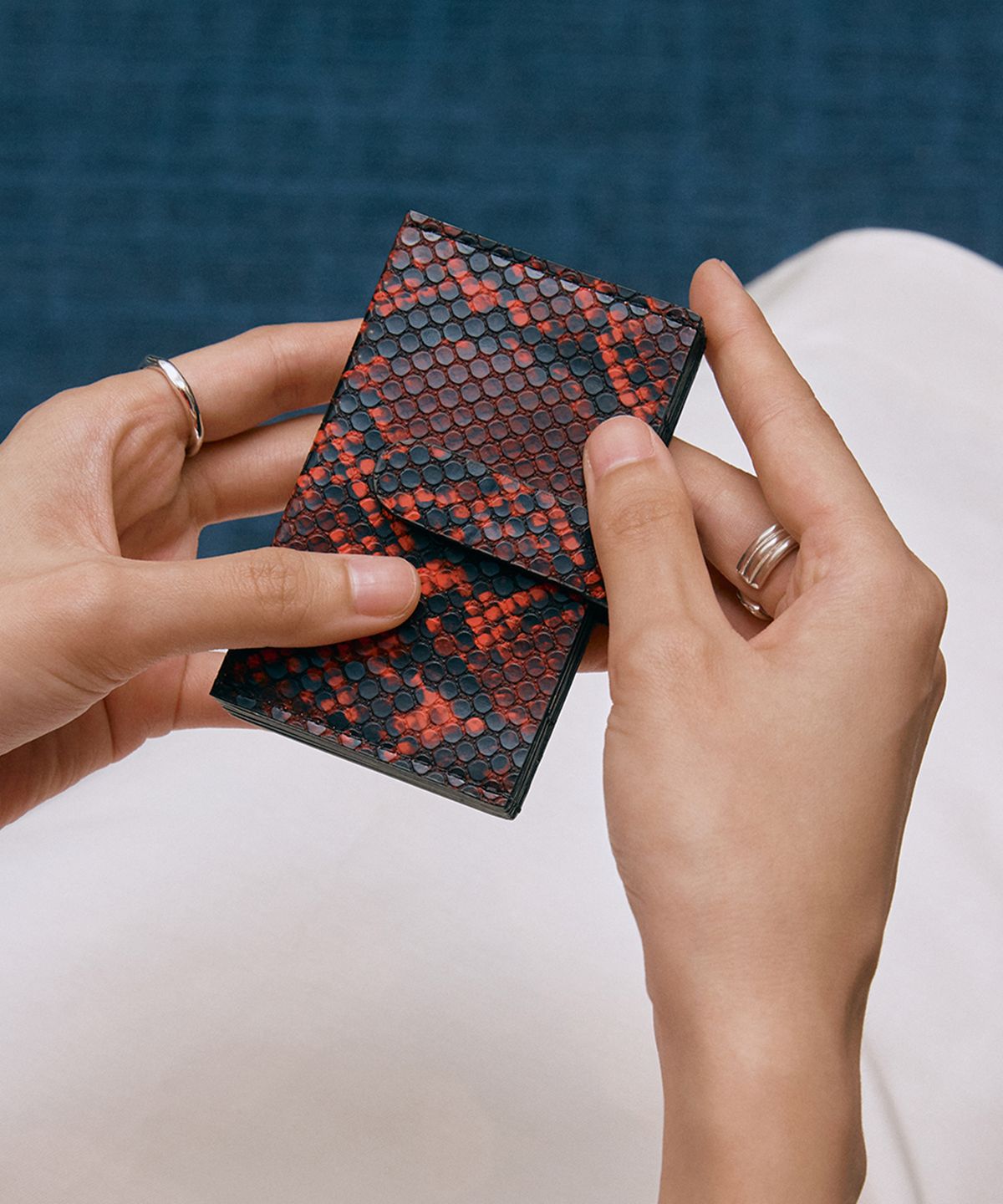 크리스틴프로젝트(CHRISTINE PROJECT) ACCORDION CARD WALLET(CHERRY)