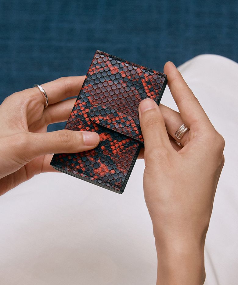 ACCORDION CARD WALLET(CHERRY)