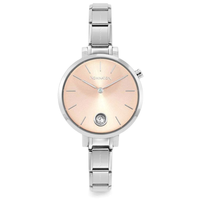 시계 파리 클래식 큐빅 레이디 (Sunray Pink) 076033/027