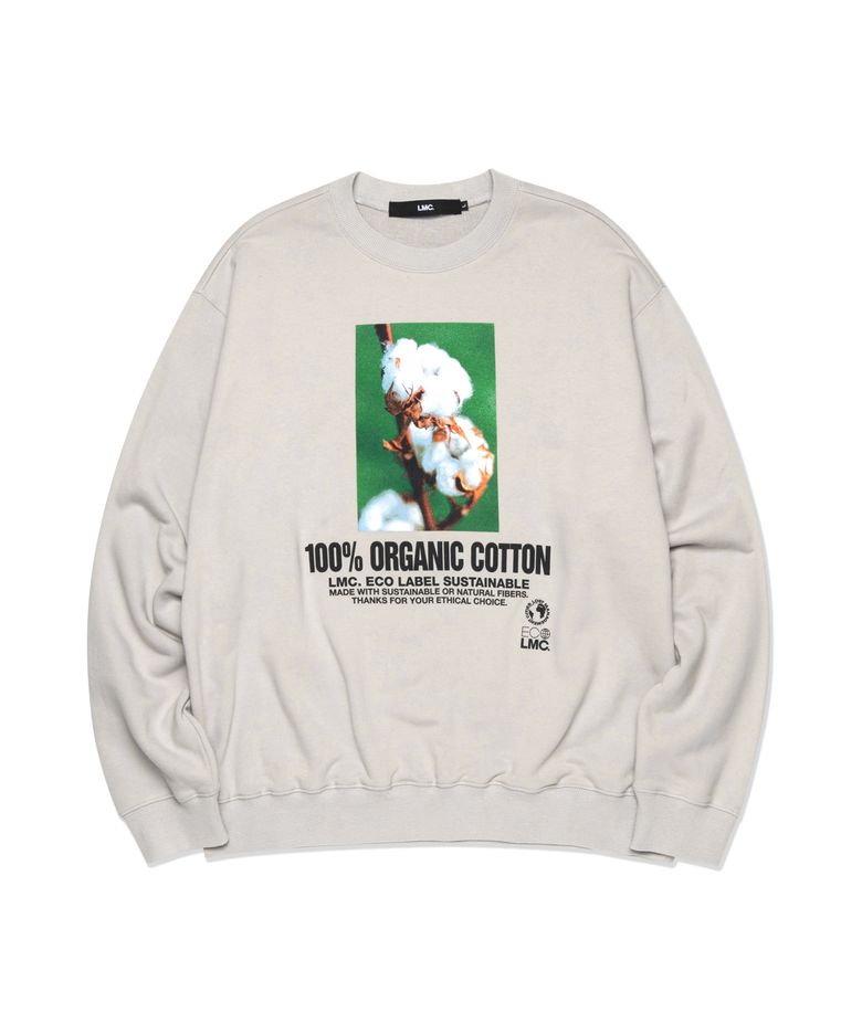 LMC 100PCT ORGANIC SWEATSHIRT sand