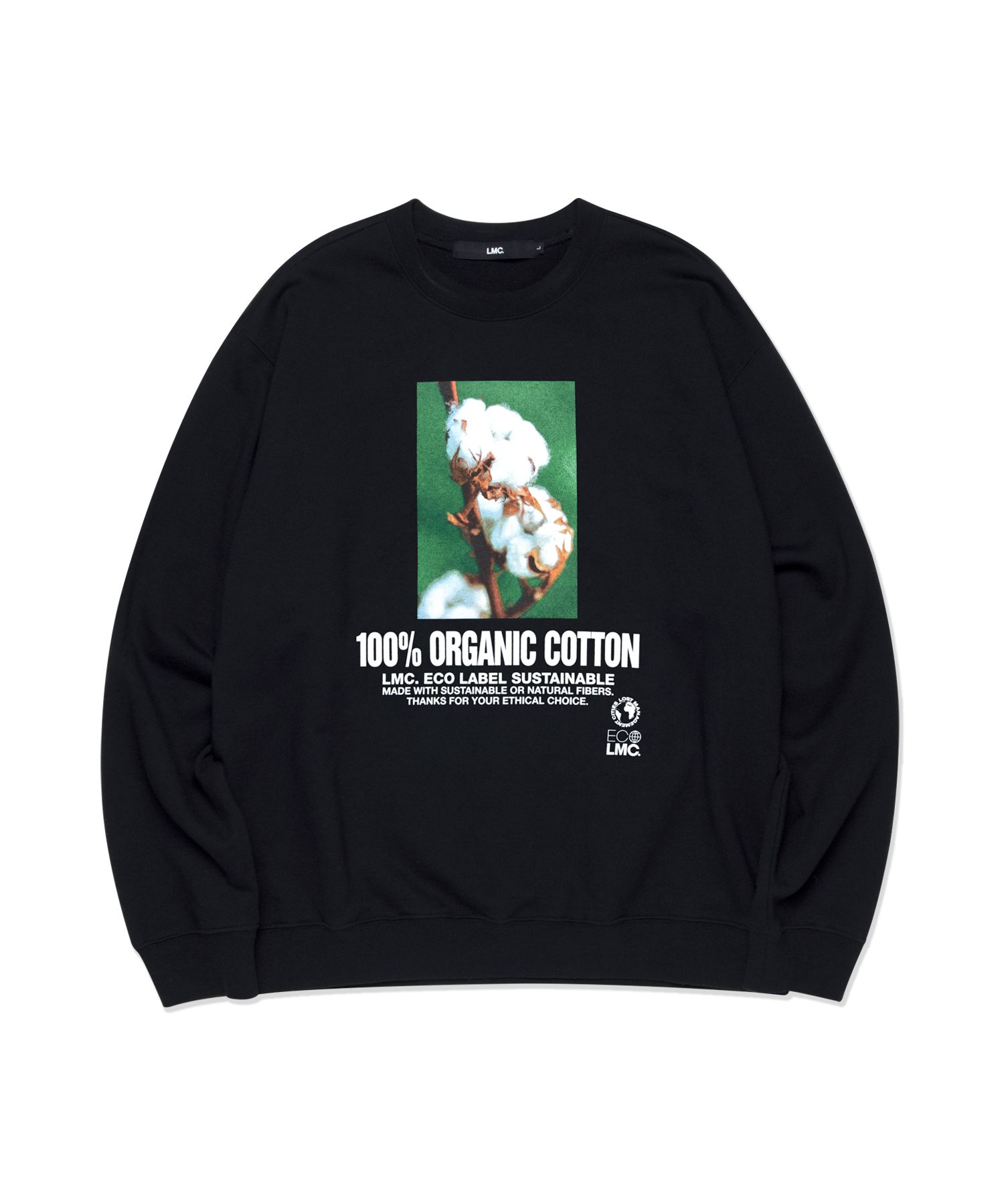 MUSINSA | LMC LMC 100PCT ORGANIC SWEATSHIRT black