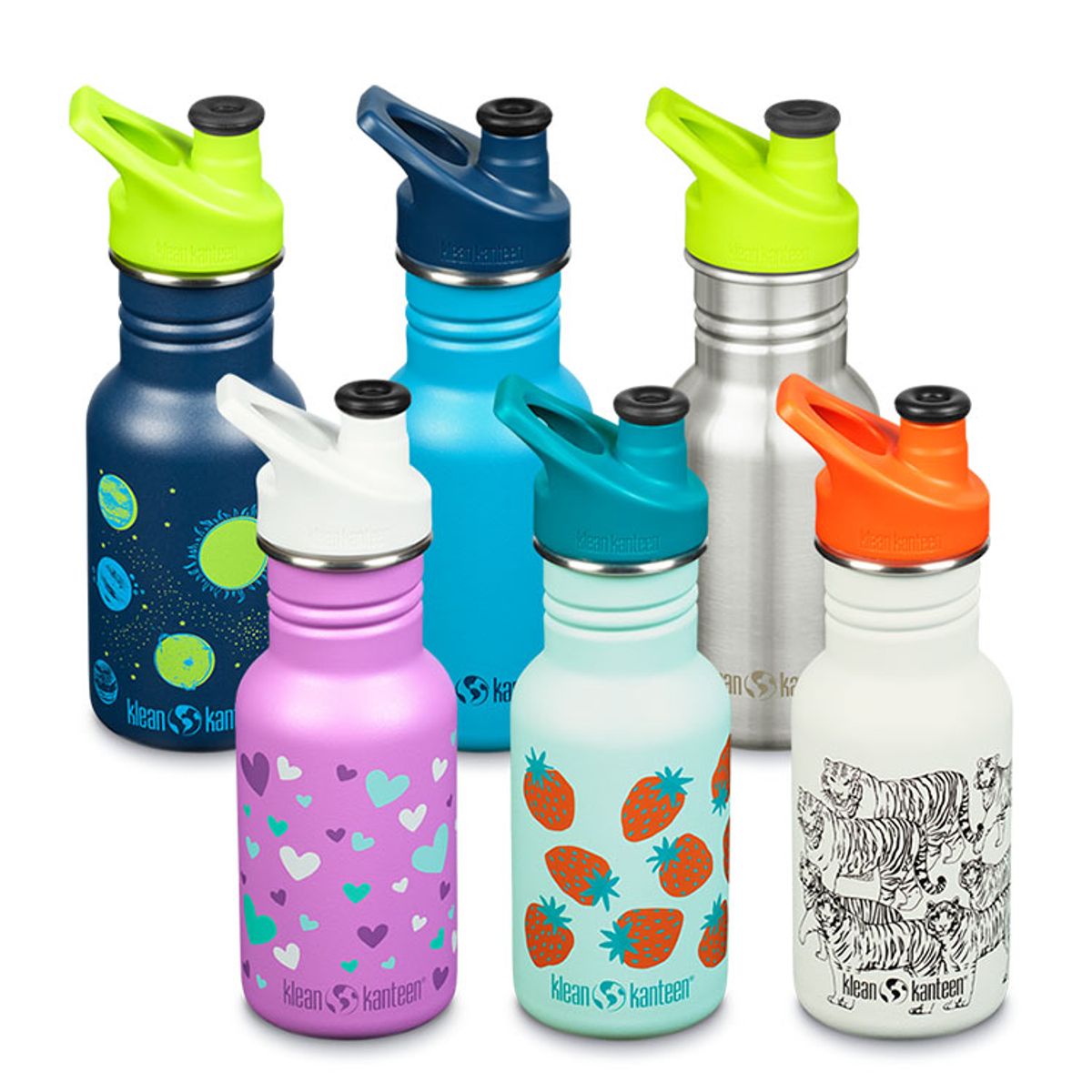 클린켄틴(KLEANKANTEEN) 키즈 클래식 보틀 스포츠캡 355ml