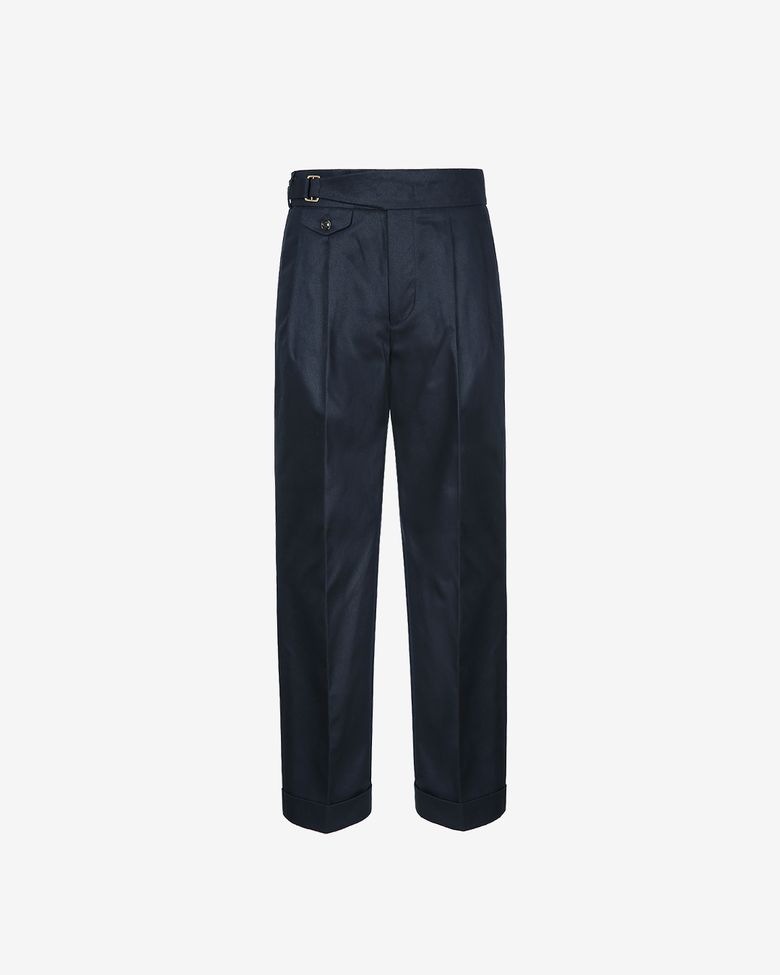 20s Cotton Side Trousers (Navy)
