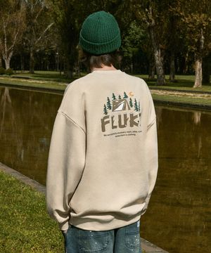 포레스트 우드 로고 맨투맨티셔츠 라이트베이지 FMT3055-Z