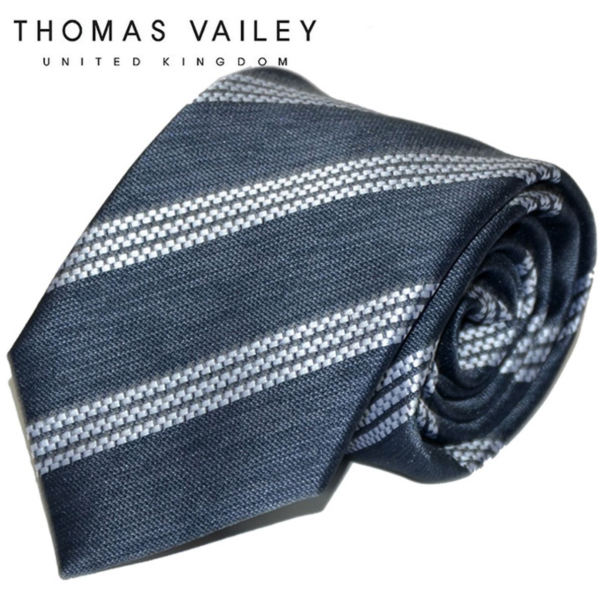 토마스 베일리(THOMAS VAILEY) 패션넥타이-뉴욕시티 그레이 8cm