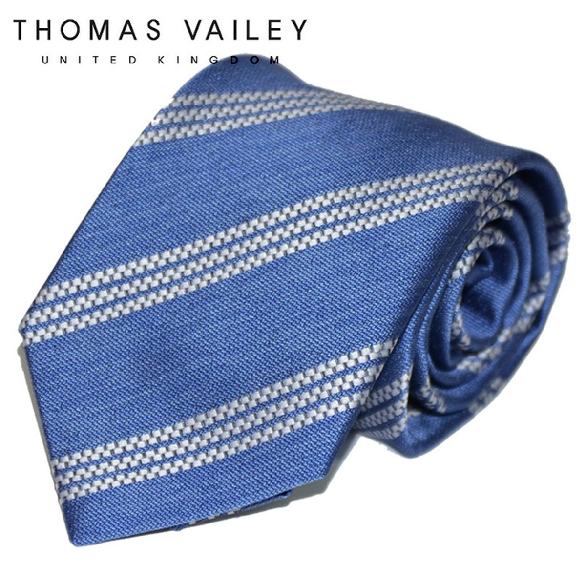 토마스 베일리(THOMAS VAILEY) 패션넥타이-뉴욕시티 블루 8cm
