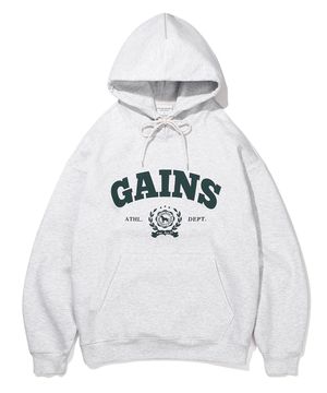 로럴골든 후드티_화이트멜란지