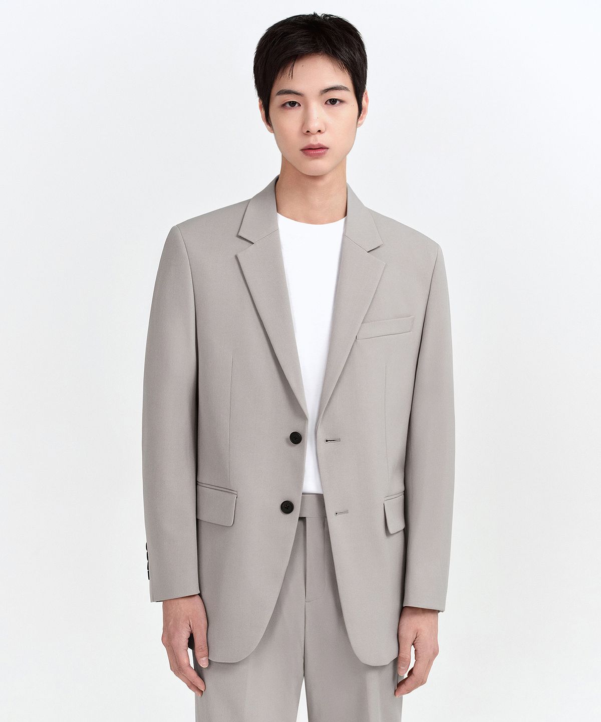 무신사 스탠다드(MUSINSA STANDARD) 릴렉스드 베이식 블레이저 [라이트 베이지]
