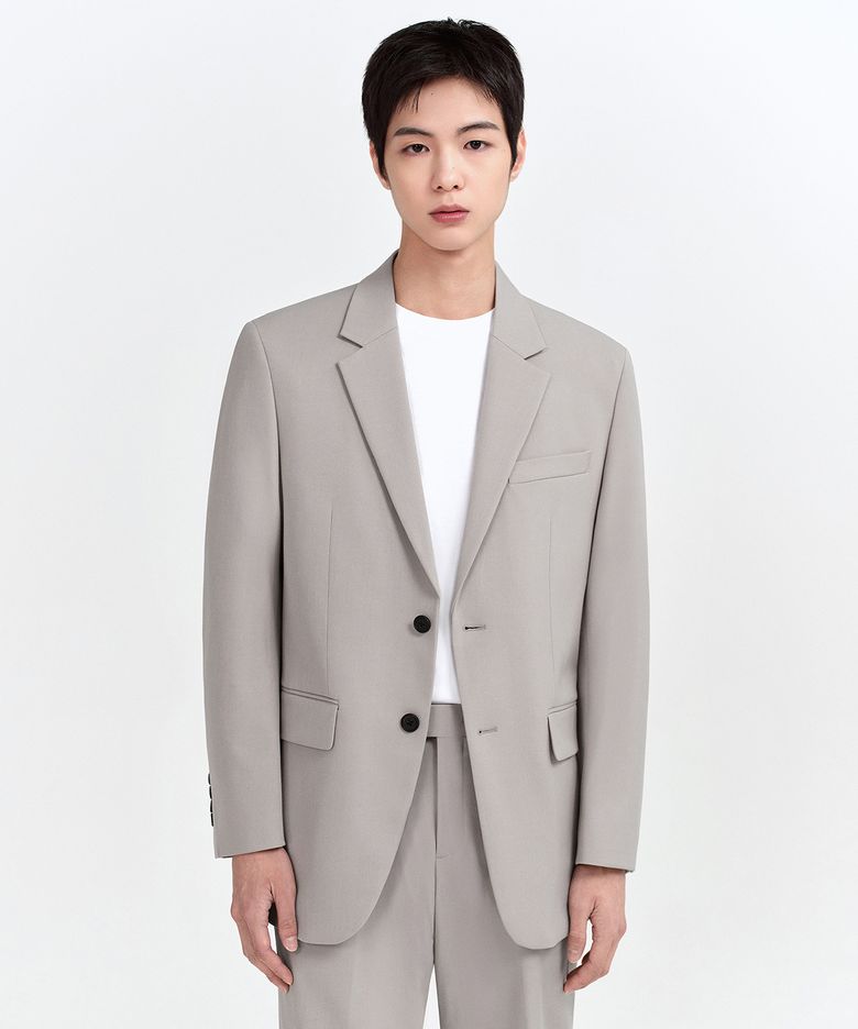 릴렉스드 베이식 블레이저 [라이트 베이지]