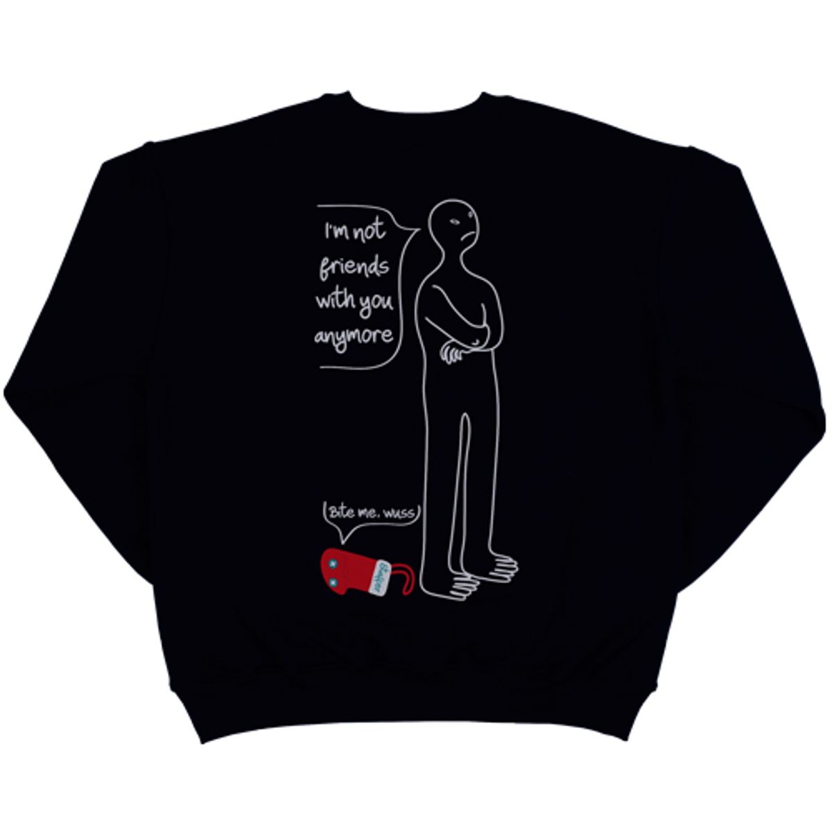 스터퍼(STUFFER) 너랑 친구 안해 Sweatshirt