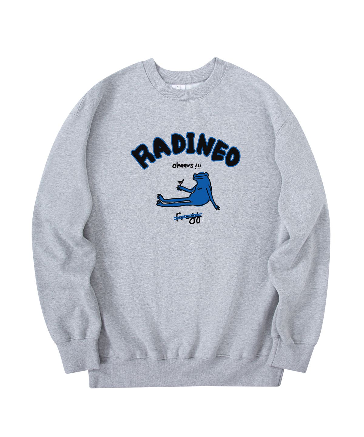 라디네오(RADINEO) 치얼스 맨투맨 그레이