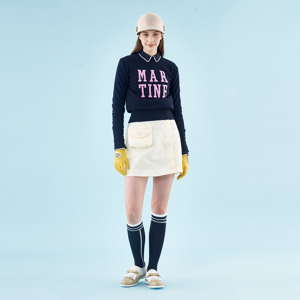 마틴골프(MARTINE GOLF) Pocket Point Skirt_Ivory