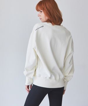 PATCH LOGO SWEATSHIRT_VANILLA CREAM MS005