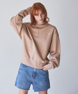 BACK LOGO SWEATSHIRT_SAND BROWN MS001