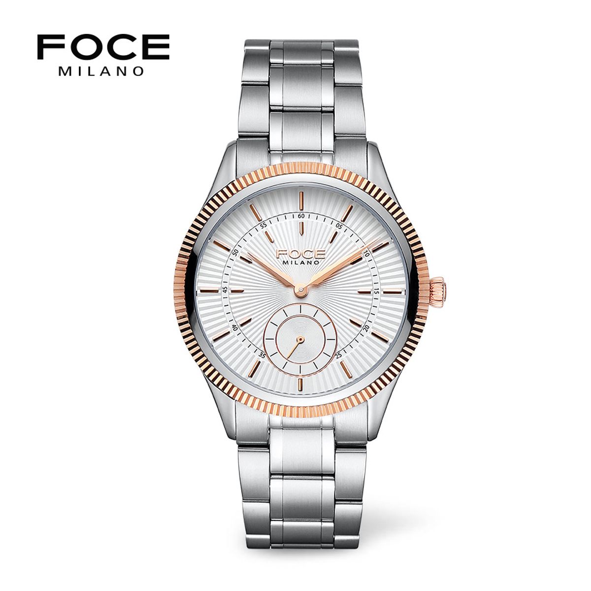 포체(FOCE) 40mm 남성 스몰세컨드 메탈시계 FM2117GM-WRG