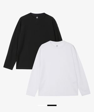 [2PACK] UNI 순면 고밀도 긴팔티셔츠 2팩 LATS0120