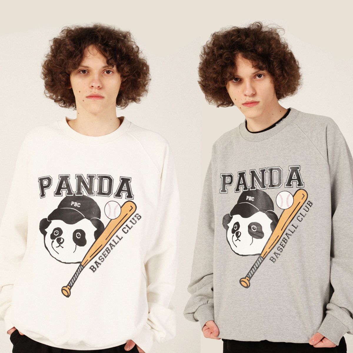 리스펙트(RESPECT) panda baseball club crewneck (2color)