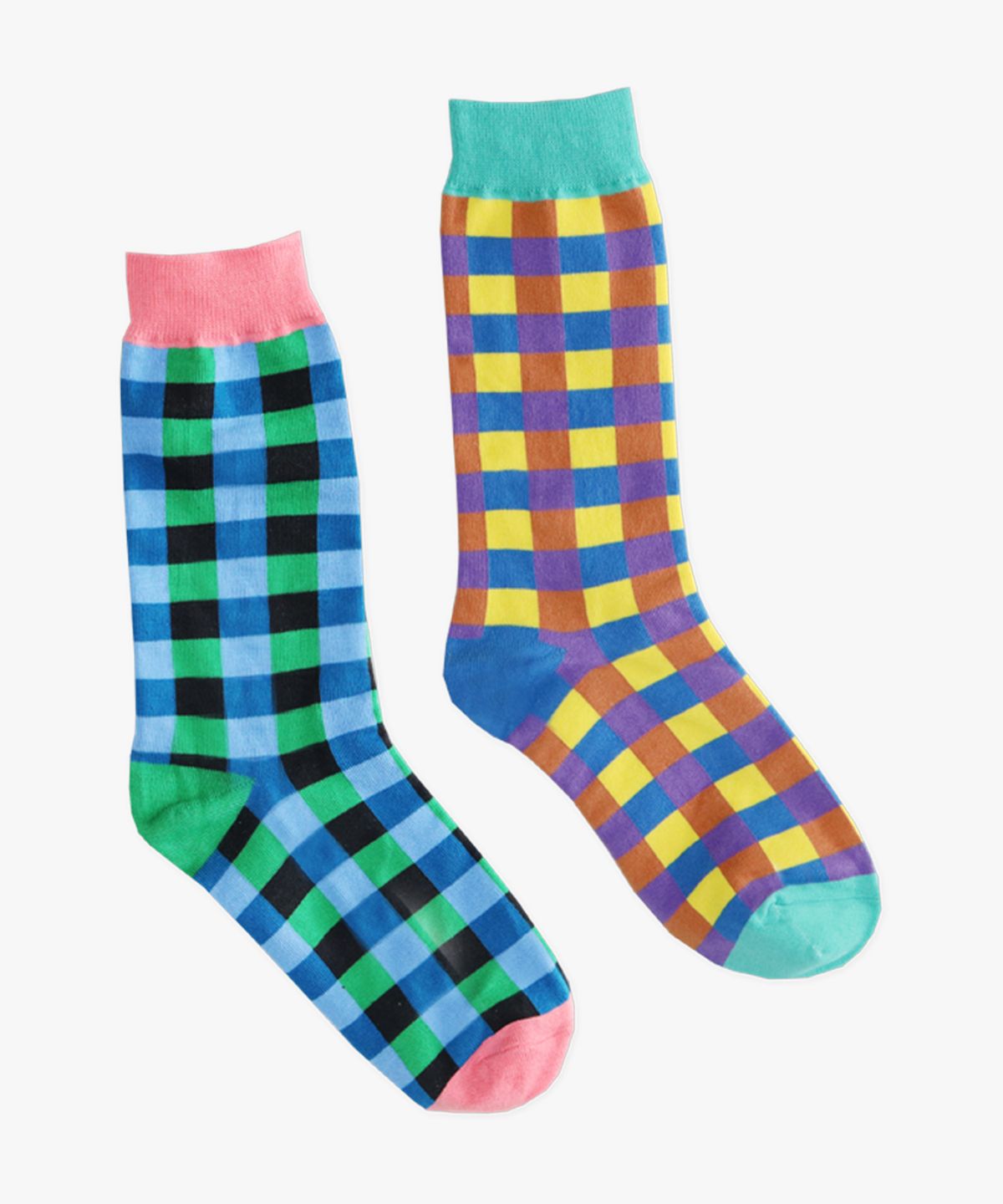 핑크파인애플(PINK PINEAPPLE) COLORED CHECK SOCKS